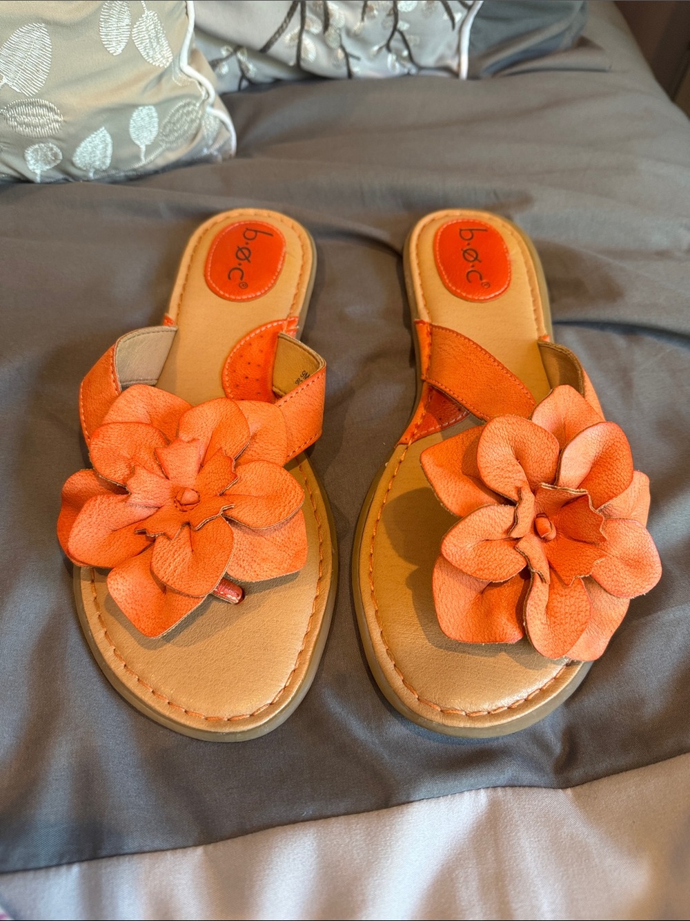 b.o.c. Women's Coral Orange Sandals